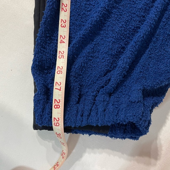 NWT Free People Movement Sz M Cuddle Up Blue Fleece Sweatpants Lounge Comfort - Picture 4 of 8